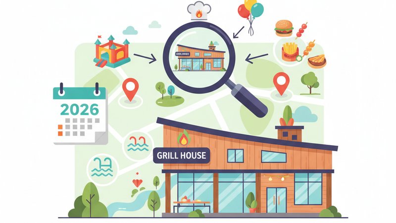 Современный интерьер гриль-хауса Grillehousevidnoe, подходящий для детского праздника в 2026 году.